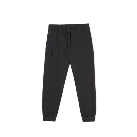 Cropp - Czarne joggery - czarny Cropp 34 Cropp