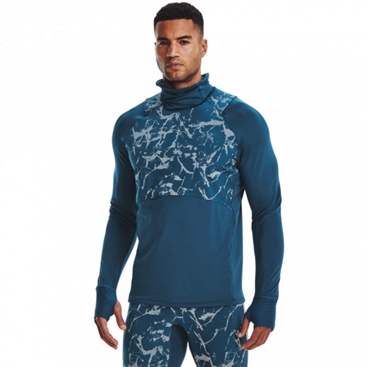 Męski longsleeve do biegania Under Armour UA OUTRUN THE COLD FUNNEL ze sklepu Sportstylestory.com w kategorii Bluzy męskie - zdjęcie 166283546