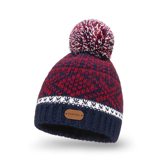 Zimowa czapka z polarem w norweskie wzory Pamami Uniwersalny promocyjna cena PaMaMi
