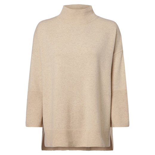 Apriori Damski sweter z wełny merino Kobiety Wełna merino beżowy marmurkowy ze sklepu vangraaf w kategorii Swetry damskie - zdjęcie 166285858