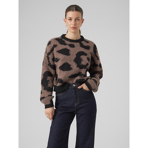 Vero Moda Sweter w kolorze brązowo-czarnym ze sklepu Limango Polska w kategorii Swetry damskie - zdjęcie 166287669