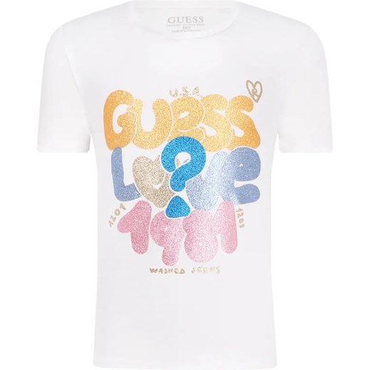 Guess T-shirt | Regular Fit ze sklepu Gomez Fashion Store w kategorii Bluzki dziewczęce - zdjęcie 166293616