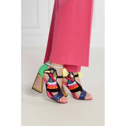 Kat Maconie Skórzane sandały na słupku Kat Maconie 40 promocyjna cena Gomez Fashion Store
