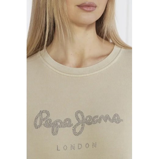 Bluza damska Pepe Jeans z napisem casual 