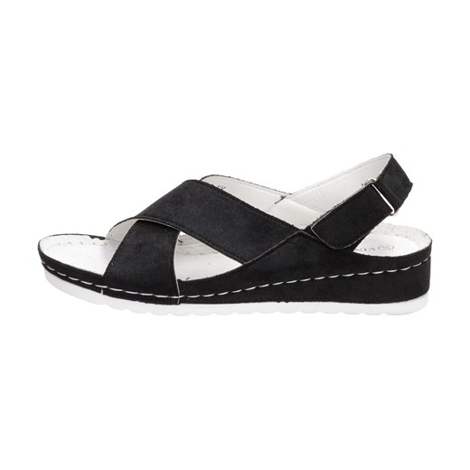 Czarne sandały damskie Vinceza 2190 ze sklepu suzana.pl w kategorii Sandały damskie - zdjęcie 166307667