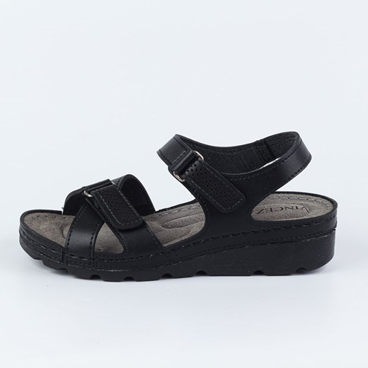 Czarne sandały damskie komfortowe Vinceza 46007 ze sklepu suzana.pl w kategorii Sandały damskie - zdjęcie 166309866