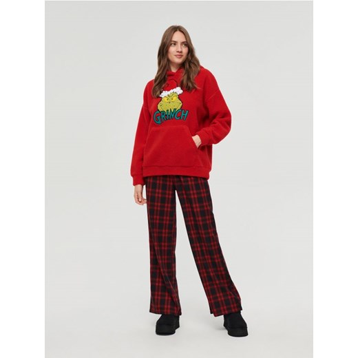 Czerwona bluza polarowa z kapturem Grinch House M House