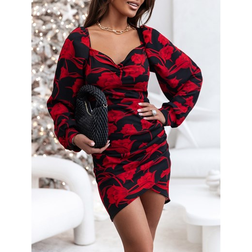 Magmac sukienka z długim rękawem dopasowana 