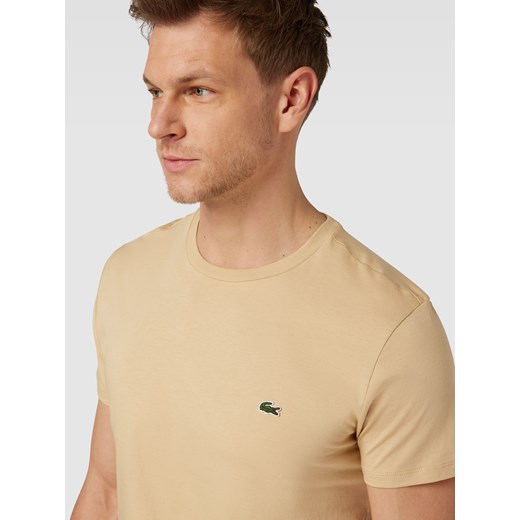 T-shirt w jednolitym kolorze model ‘Supima’ Lacoste XL Peek&Cloppenburg 