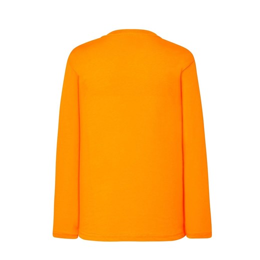 T-shirt chłopięce pomarańczowa JK Collection z długimi rękawami bawełniany 