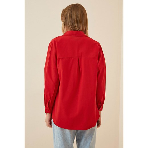 Koszula damska Happiness Istanbul czerwona 