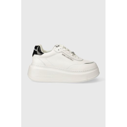 Karl Lagerfeld sneakersy skórzane ANAKAPRI kolor biały KL63519 ze sklepu ANSWEAR.com w kategorii Buty sportowe damskie - zdjęcie 166326257