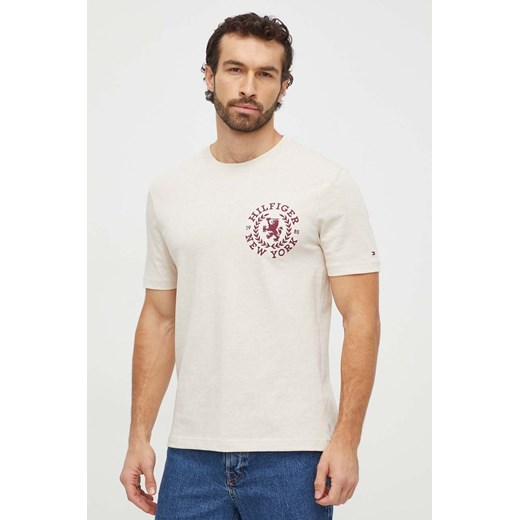 T-shirt męski Tommy Hilfiger biały młodzieżowy 