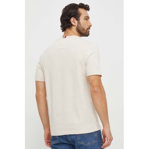 T-shirt męski Tommy Hilfiger z krótkim rękawem w nadruki bawełniany 