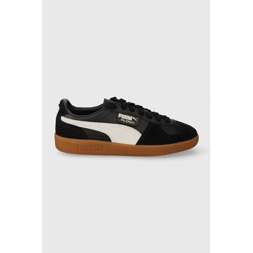 Puma sneakersy skórzane  Palermo kolor czarny 396464 ze sklepu PRM w kategorii Buty sportowe damskie - zdjęcie 166327577