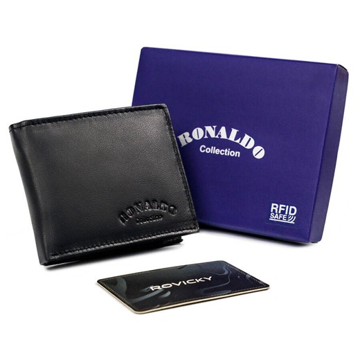 Portfel męski skórzany 0035-P-D-RFID Ronaldo uniwersalny JK-Collection