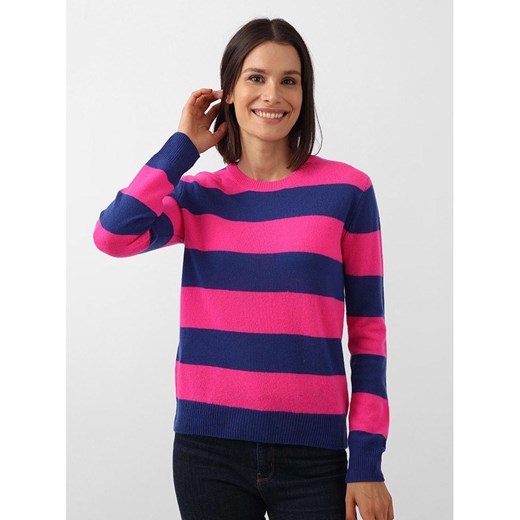 Zwillingsherz Kaszmirowy sweter w kolorze granatowo-różowym ze sklepu Limango Polska w kategorii Swetry damskie - zdjęcie 166360698