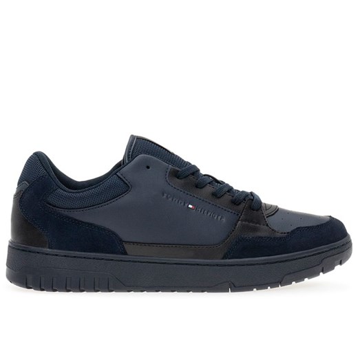 Buty Tommy Hilfiger Basket Core Lth Mix Ess FM0FM05058-DW5 - granatowe ze sklepu streetstyle24.pl w kategorii Trampki męskie - zdjęcie 166368435