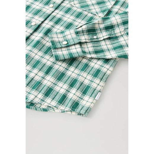 Koszula męska Woolrich casual w kratkę z długim rękawem 