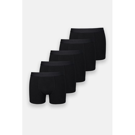 Zestaw 5 Par Czarnych Bokserek z Bawełną ze sklepu Lancerto S.A. w kategorii Majtki męskie - zdjęcie 166373135