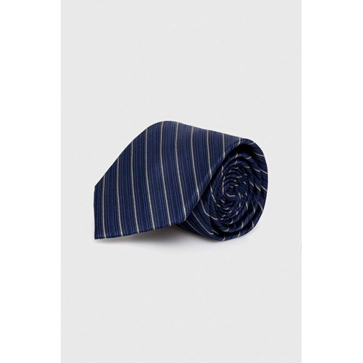 Michael Kors krawat jedwabny kolor granatowy ze sklepu ANSWEAR.com w kategorii Krawaty - zdjęcie 166374996