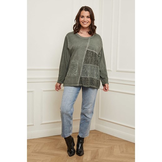 Curvy Lady Koszulka w kolorze khaki ze sklepu Limango Polska w kategorii Bluzki damskie - zdjęcie 166376635