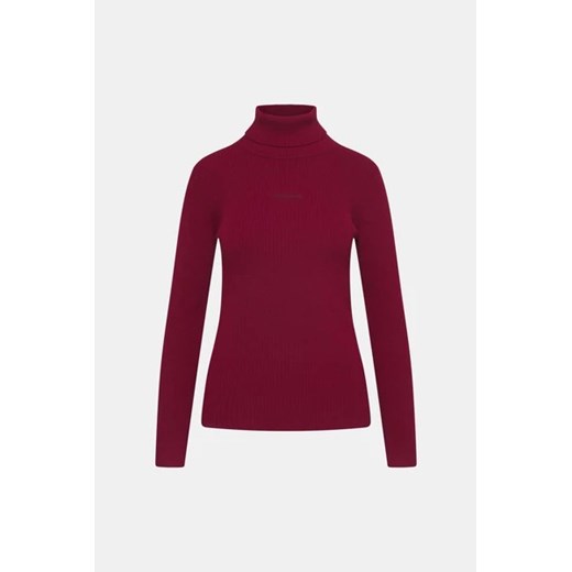 CALVIN KLEIN Golf z wełną - Bordowy - Kobieta - L (L) Calvin Klein L (L) promocyjna cena Halfprice