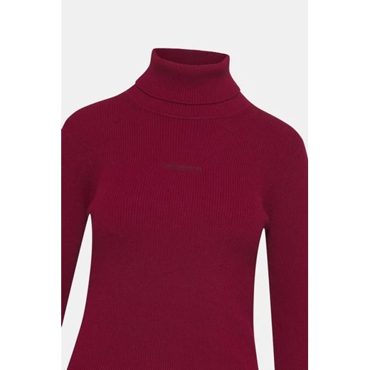 CALVIN KLEIN Golf z wełną - Bordowy - Kobieta - L (L) Calvin Klein M (M) okazja Halfprice