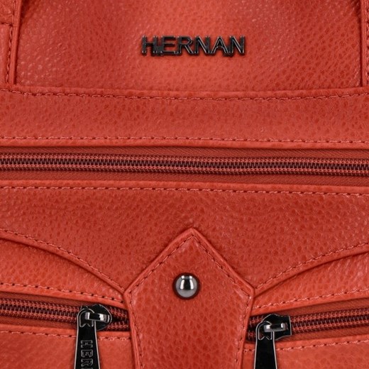 Hernan shopper bag ze skóry ekologicznej matowa na ramię 