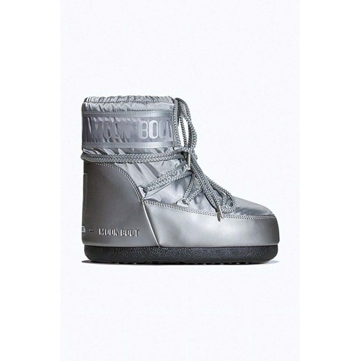 Moon Boot śniegowce kolor srebrny Classic Low Glance 14093500 001 ze sklepu PRM w kategorii Śniegowce damskie - zdjęcie 166404766