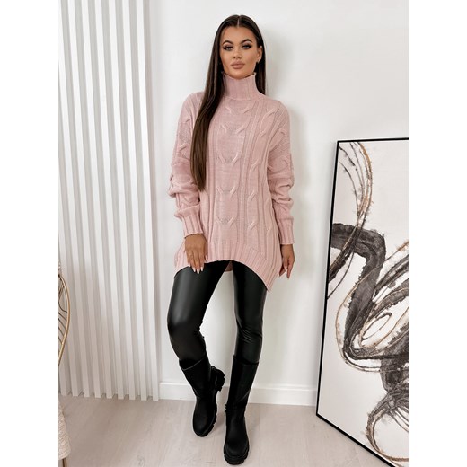 Sweter damski Ubra z golfem casualowy 