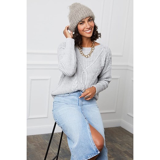 L&apos;armoire de Suzette Sweter w kolorze szarym ze sklepu Limango Polska w kategorii Swetry damskie - zdjęcie 166406079