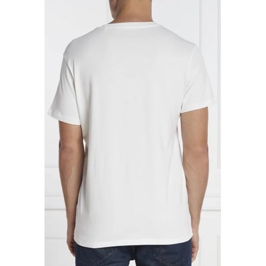 T-shirt męski Guess biały młodzieżowy z krótkimi rękawami