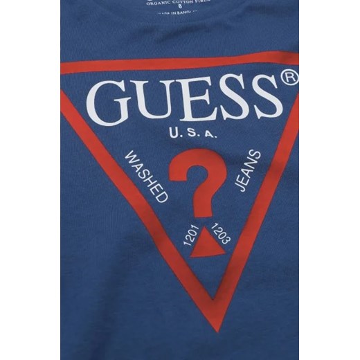 T-shirt chłopięce Guess granatowy 