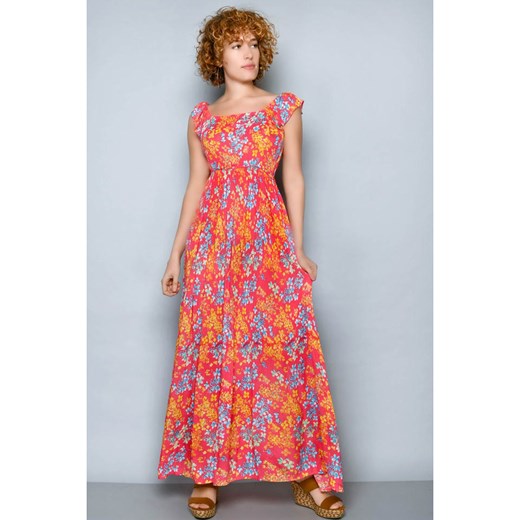 H.H.G. Sukienka w kolorze koralowo-pomarańczowo-niebieskim XL okazyjna cena Limango Polska