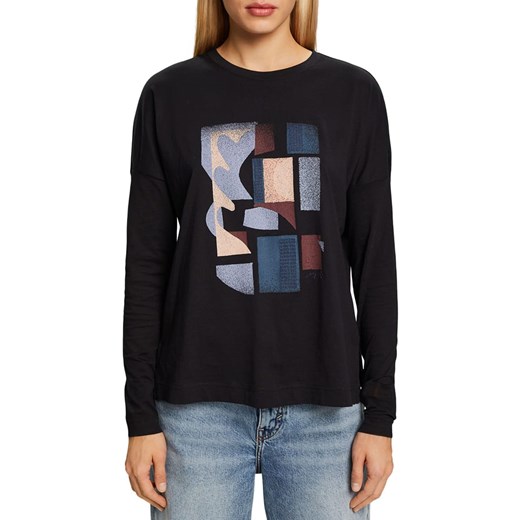 ESPRIT Koszulka w kolorze czarnym ze sklepu Limango Polska w kategorii Bluzki damskie - zdjęcie 166424497