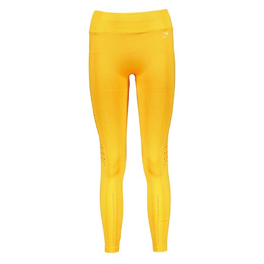 Gymshark Legginsy sportowe &quot;Flawless&quot; w kolorze żółtym ze sklepu Limango Polska w kategorii Spodnie damskie - zdjęcie 166424689