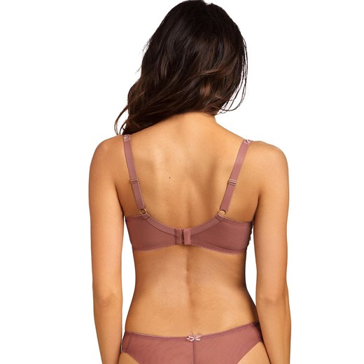 Biustonosz miękki soft typu balconette Julia B139, Kolor brudny róż, Rozmiar 70E wyprzedaż Intymna