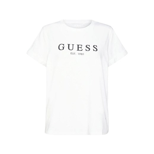 t-shirt damski guess w2bi68 k8g01 biały ze sklepu Royal Shop w kategorii Bluzki damskie - zdjęcie 166427846