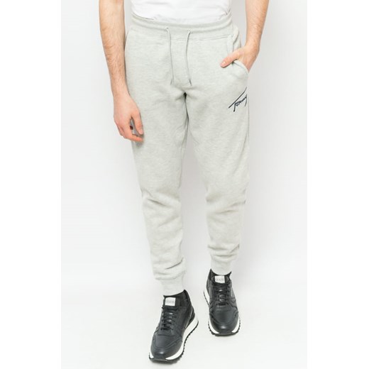spodnie dresowe męskie tommy jeans dm0dm12439 szare ze sklepu Royal Shop w kategorii Spodnie męskie - zdjęcie 166428069
