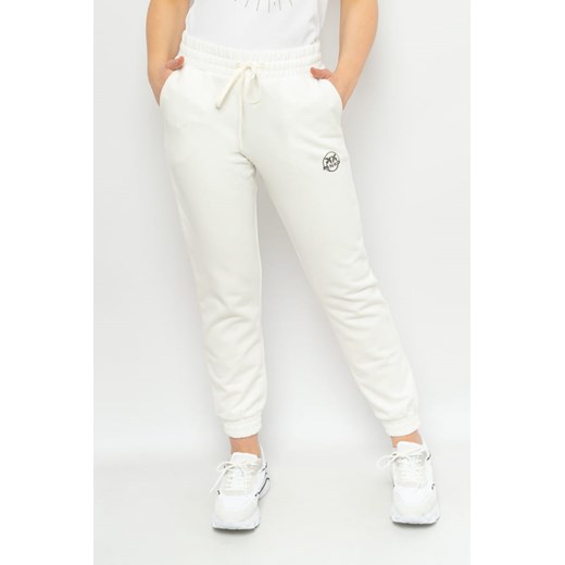 spodnie damskie dresowe pinko 100371 a0kn białe ze sklepu Royal Shop w kategorii Spodnie damskie - zdjęcie 166428348