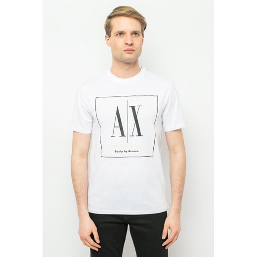 t-shirt męski armani exchange 3rztag zj8ez biały ze sklepu Royal Shop w kategorii T-shirty męskie - zdjęcie 166428459