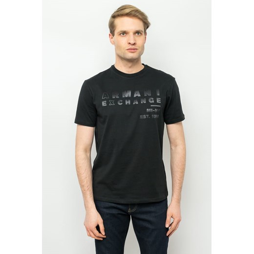 t-shirt męski armani exchange 3rztca zj3vz czarny ze sklepu Royal Shop w kategorii T-shirty męskie - zdjęcie 166428467