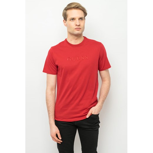 t-shirt męski guess m2bp47 k7hd0 czerwony ze sklepu Royal Shop w kategorii T-shirty męskie - zdjęcie 166428665