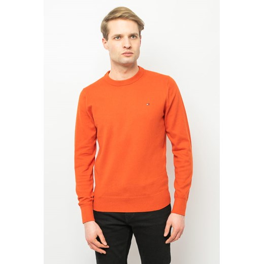 sweter męski tommy hilfiger mw0mw11674 pomarańczowy ze sklepu Royal Shop w kategorii Swetry męskie - zdjęcie 166428689