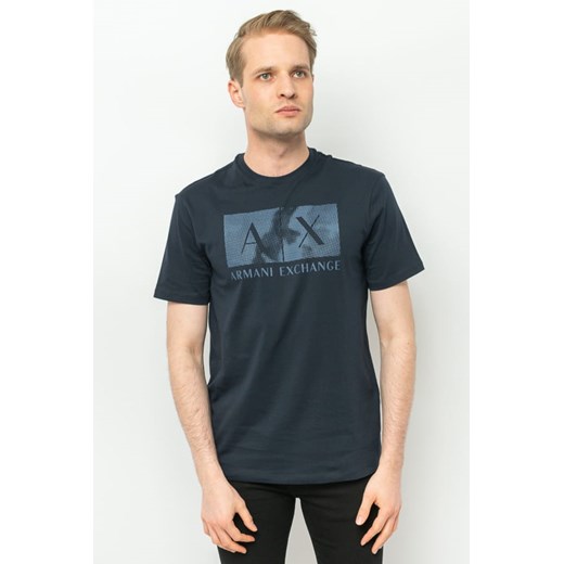 t-shirt męski armani exchange 3rztjf zjh4z granatowy ze sklepu Royal Shop w kategorii T-shirty męskie - zdjęcie 166429825