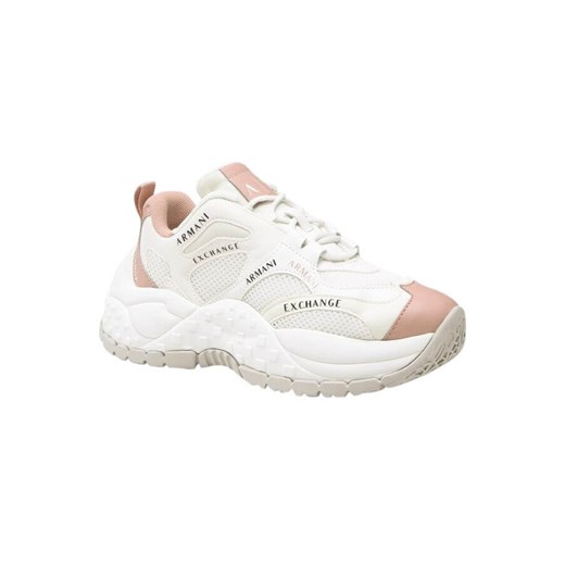 sneakersy damskie armani exchange xdx120 xv708 białe ze sklepu Royal Shop w kategorii Buty sportowe damskie - zdjęcie 166429829