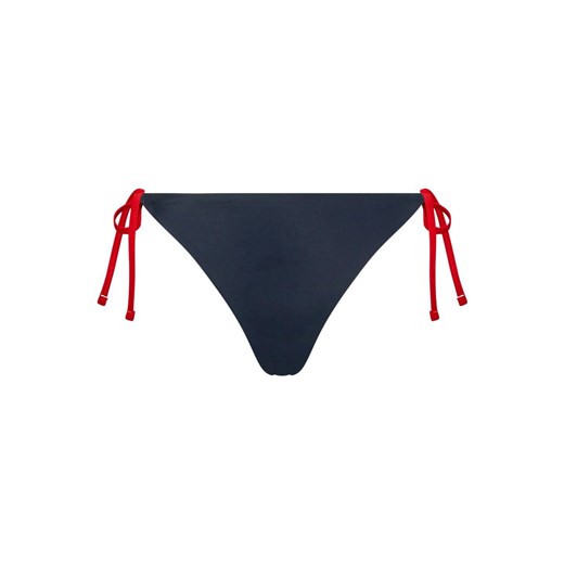 majtki bikini damskie tommy jeans uw0uw03403 granatowo-czerwone ze sklepu Royal Shop w kategorii Stroje kąpielowe - zdjęcie 166429978