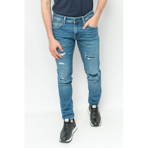 jeansy męskie pepe jeans pm206321rg02 niebieskie ze sklepu Royal Shop w kategorii Jeansy męskie - zdjęcie 166430008