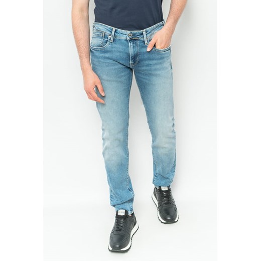 jeansy męskie pepe jeans pm201475iy52 niebieskie ze sklepu Royal Shop w kategorii Jeansy męskie - zdjęcie 166430028